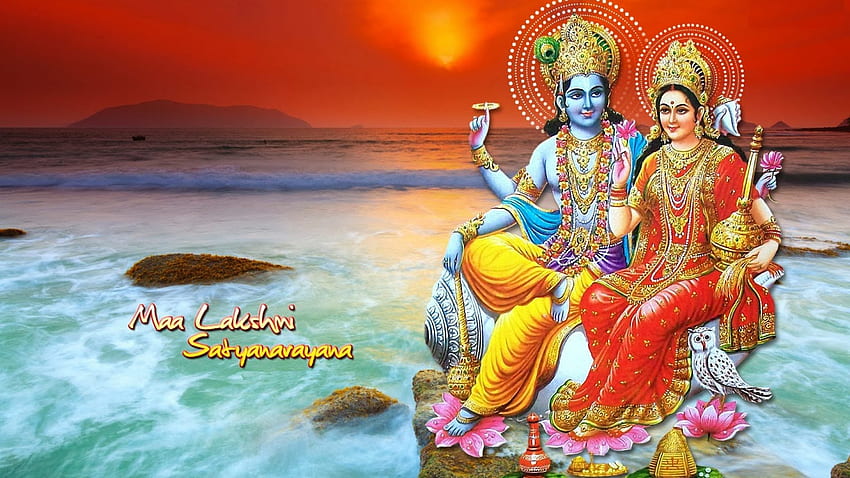 Maa Laxmi . Goddess Maa Lakshmi, Satyanarayana Swamy HD wallpaper