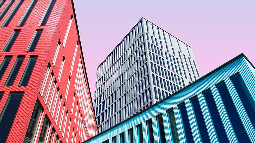 Modern Office Buildings HD wallpaper