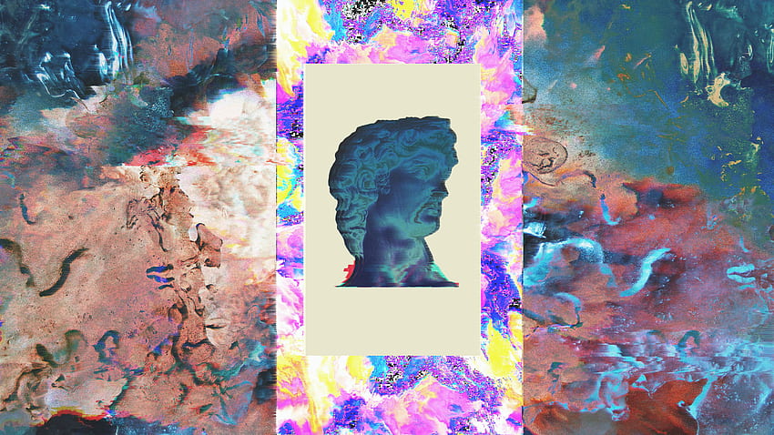 vaporwave, Statue, Ancient, Ancient Rome, Chaotic, Portrait / and Mobile Background HD wallpaper