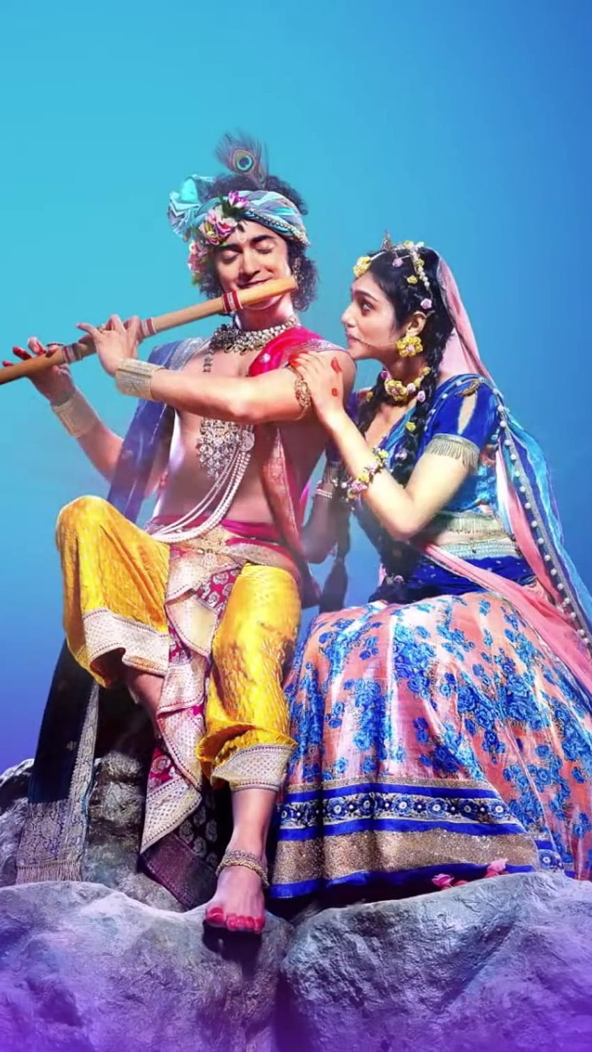 Radha Krishna Serial ราธากฤษณะ ลอร์ด พระเจ้า ราธากฤษณะ วอลล์เปเปอร์โทรศัพท์ HD