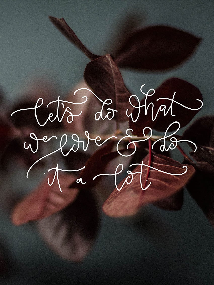 Let's Do What We Love- October Tech, Let's Do This HD phone wallpaper