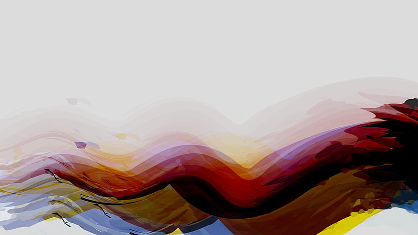 Waves of colors, abstract, multi-colors, artwork HD wallpaper
