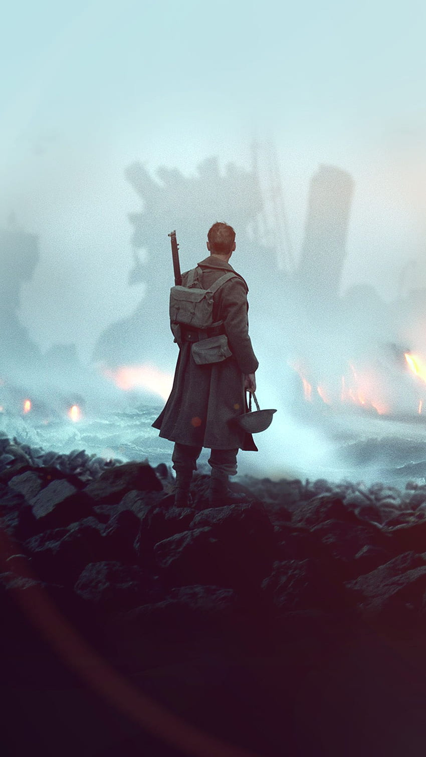 Dünkirchen War Film Illustration Art Flare HD-Handy-Hintergrundbild
