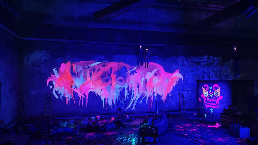 The Division - Graffiti - Graffiti Purple - HD wallpaper
