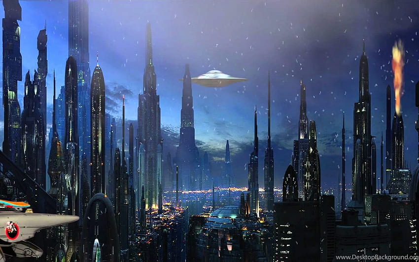 cool space city wallpapers