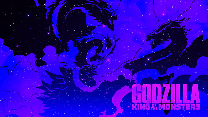 Godzilla Canavarların Kralı Sanatı, Kral Ghidorah HD duvar kağıdı