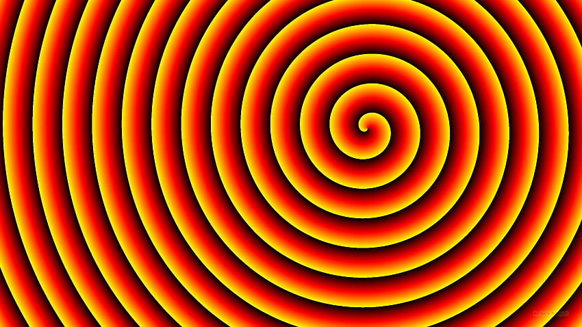 Spiral pattern . Barbaras, Red and Yellow HD wallpaper