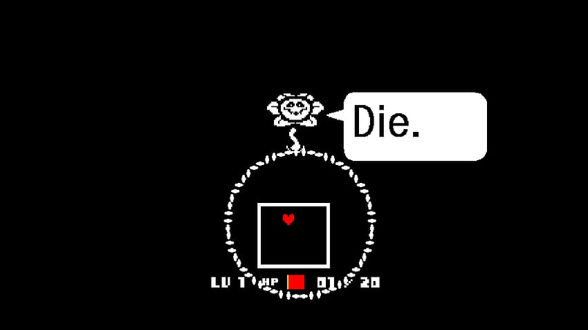 For some reason, Flowey knows how to speak in a different font other than the usual Undertale font HD wallpaper