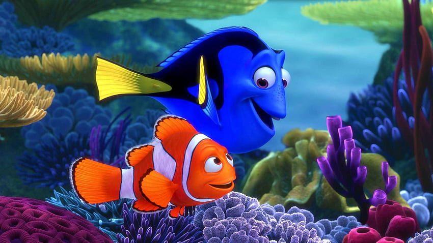 finding, Nemo, Animation, Underwater, Sea, Ocean, Tropical, Fish, Adventure, Family, Comedy, Drama, Disney, 1finding nemo / and Mobile Background, Underwater Cartoon HD wallpaper