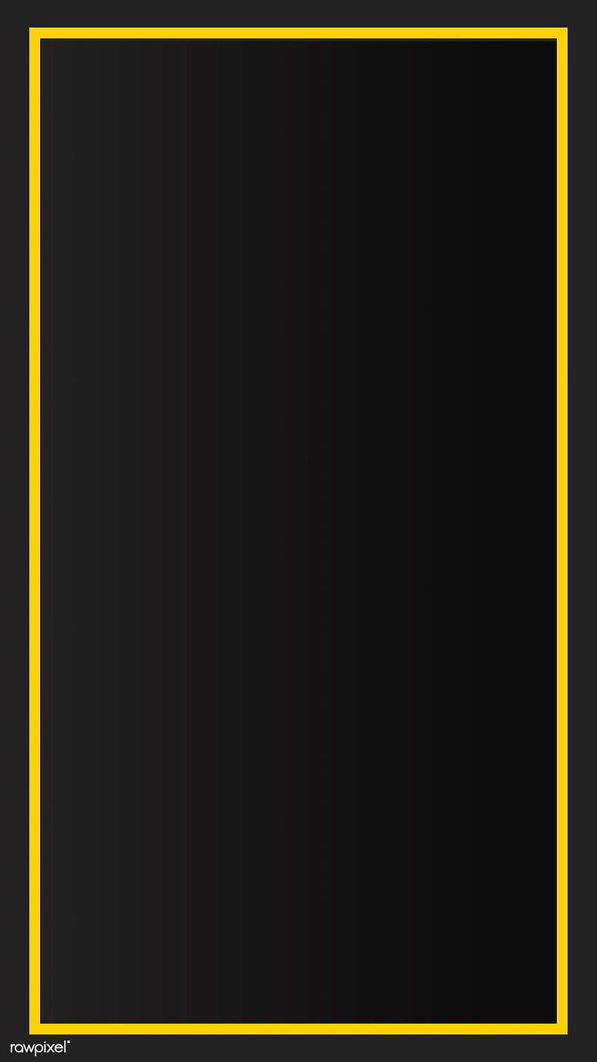 premium vector of Yellow border black mobile phone . iPhone yellow, Cute mobile , Yellow HD phone wallpaper