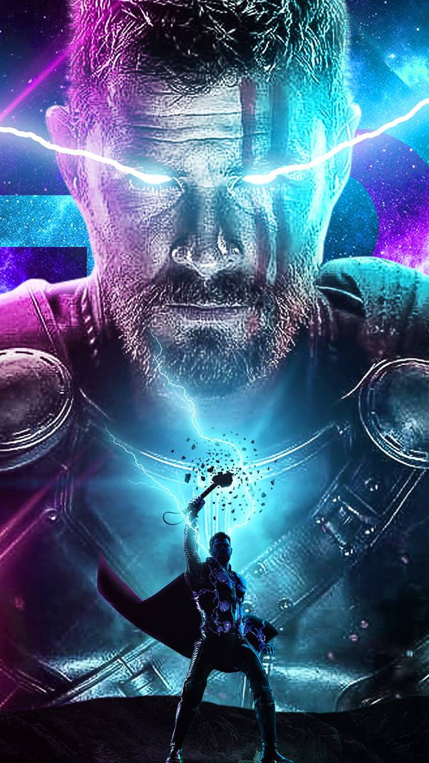 I made a textless Mobile Wallpaper from the new poster for Thor Love and  Thunder  rmarvelstudios