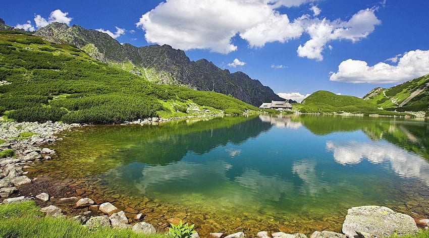 Lake Mountain, Lake, Water, Nature, Mountain HD wallpaper