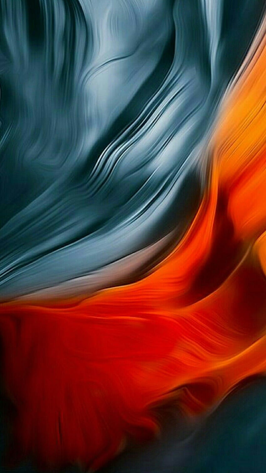 IPhone . Orange, Blau, Rot, CG-Grafik, Fraktalkunst, Blau und Orange abstrakt HD-Handy-Hintergrundbild