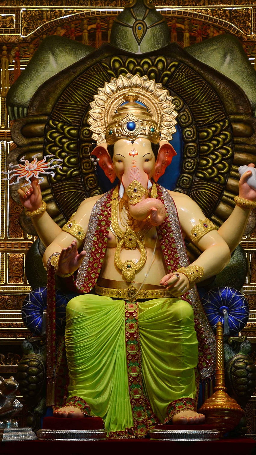 Bóg Ganesh, Lalbaugcha Raja, tło, ganpati Tapeta na telefon HD