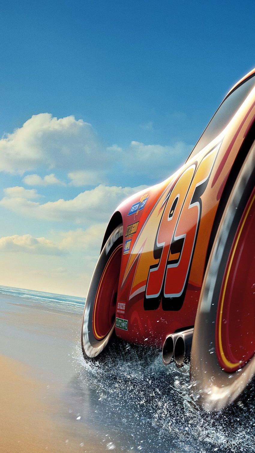 Cars 3, , Lightning McQueen, , , 포스터, 영화, 자동차 초상화 HD 전화 배경 화면