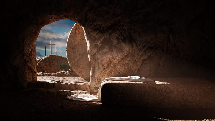 Nur ein leeres Grab, Jesus leeres Grab HD-Hintergrundbild