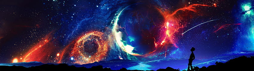 universe, Space, Digital Art, Dual Monitors, Multiple Display / and Mobile Background, Universe PC HD wallpaper