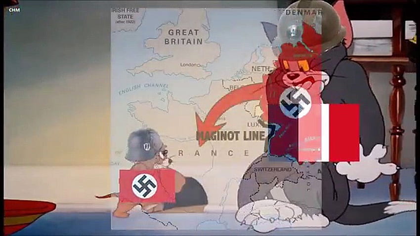 Tom und Jerry WW2 Meme - Die Schlacht um Frankreich in Kürze, Tom und Jerry Memes HD-Hintergrundbild