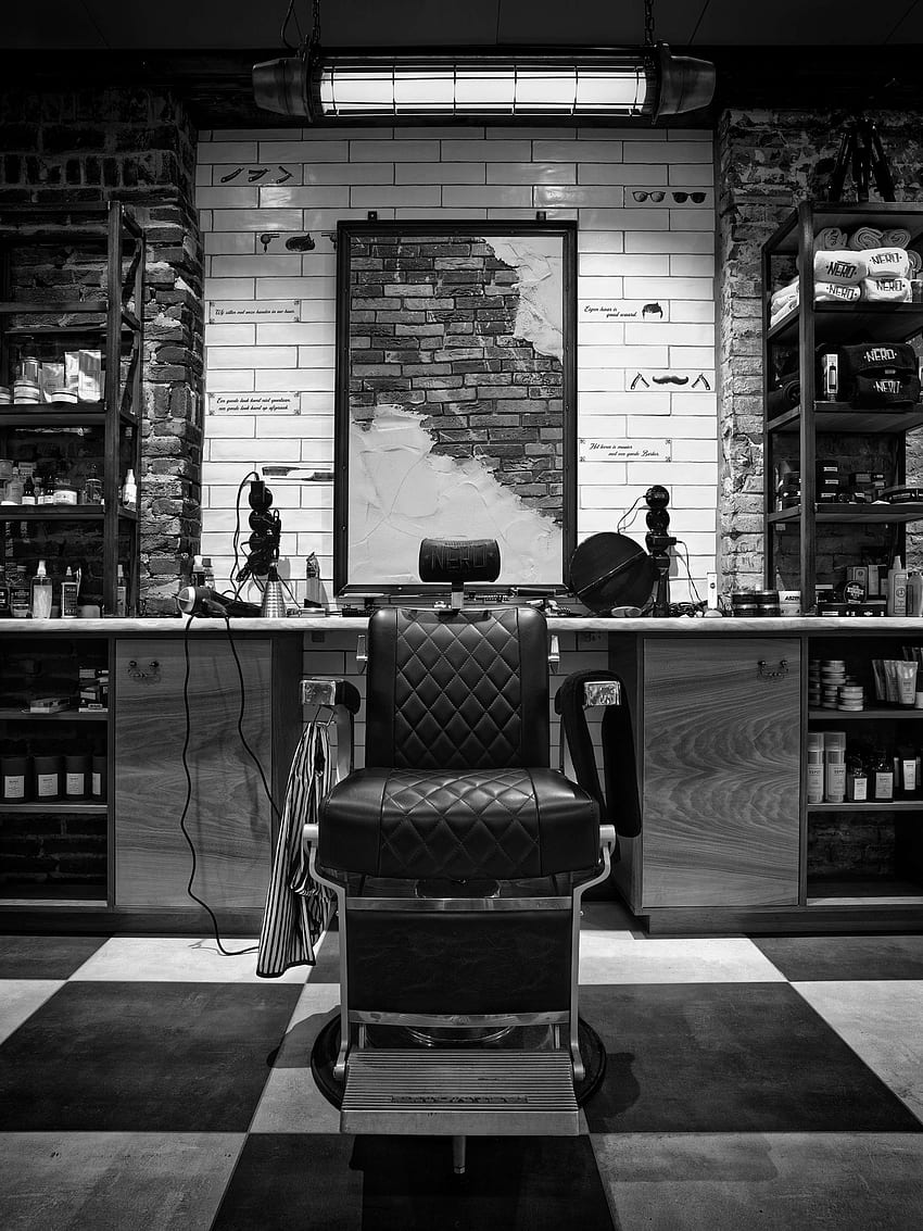 The hairdresser's chair, Barber Chair HD phone wallpaper