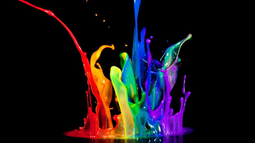 resolution neon : Neon Dark Rainbow, Rainbow Neon Aesthetic HD wallpaper