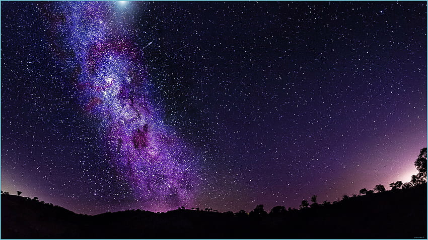 Sterne Laptop - Top Sterne Laptop Hintergrund - Nachthimmel Sterne, Mond und Sterne Laptop HD-Hintergrundbild