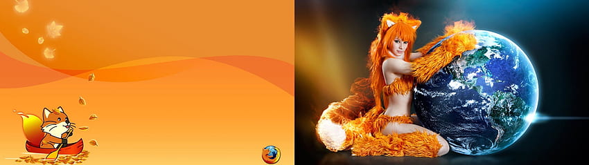 Firefox Cosplay бебешки компютър. . 234514. НАГОРЕ, Аниме Firefox HD тапет