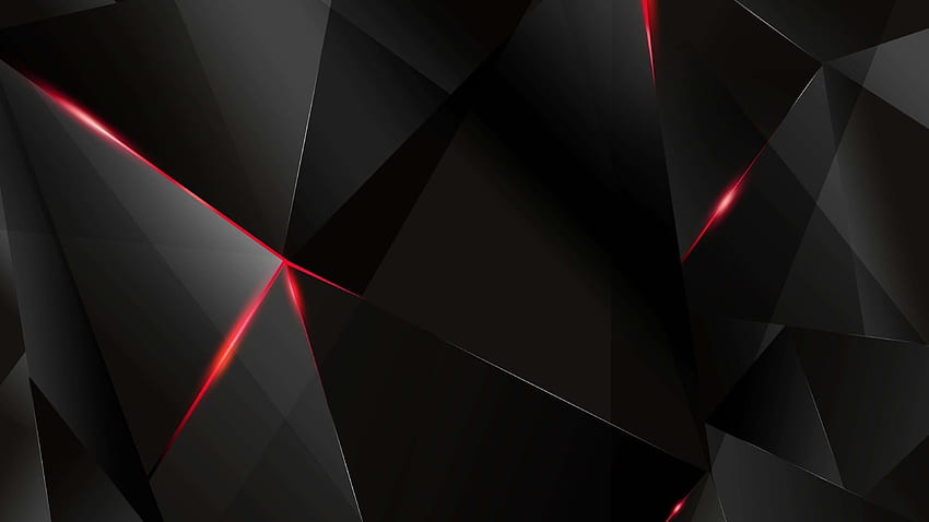 PC rosso e nero, astratto rosso e nero da gioco Sfondo HD