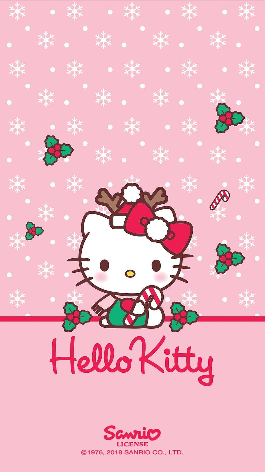 Jessica Salazar w Hello Kitty. Hello Kitty Boże Narodzenie, Hello Kitty, Hello Kitty Tapeta na telefon HD