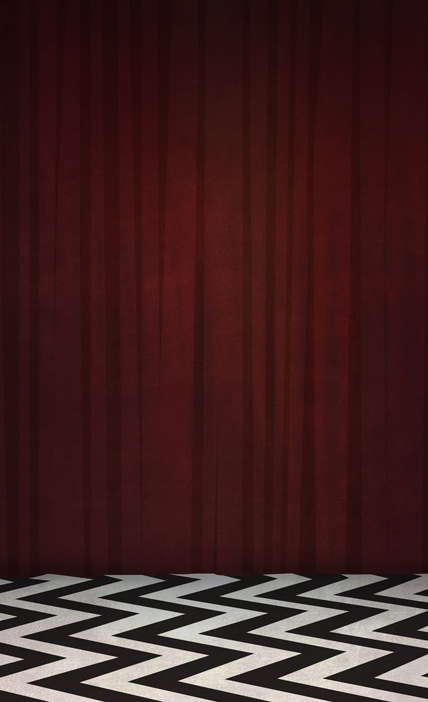 Twin Peaks iPhone - Chambre Rouge Lodge Noir Fond d'écran de téléphone HD