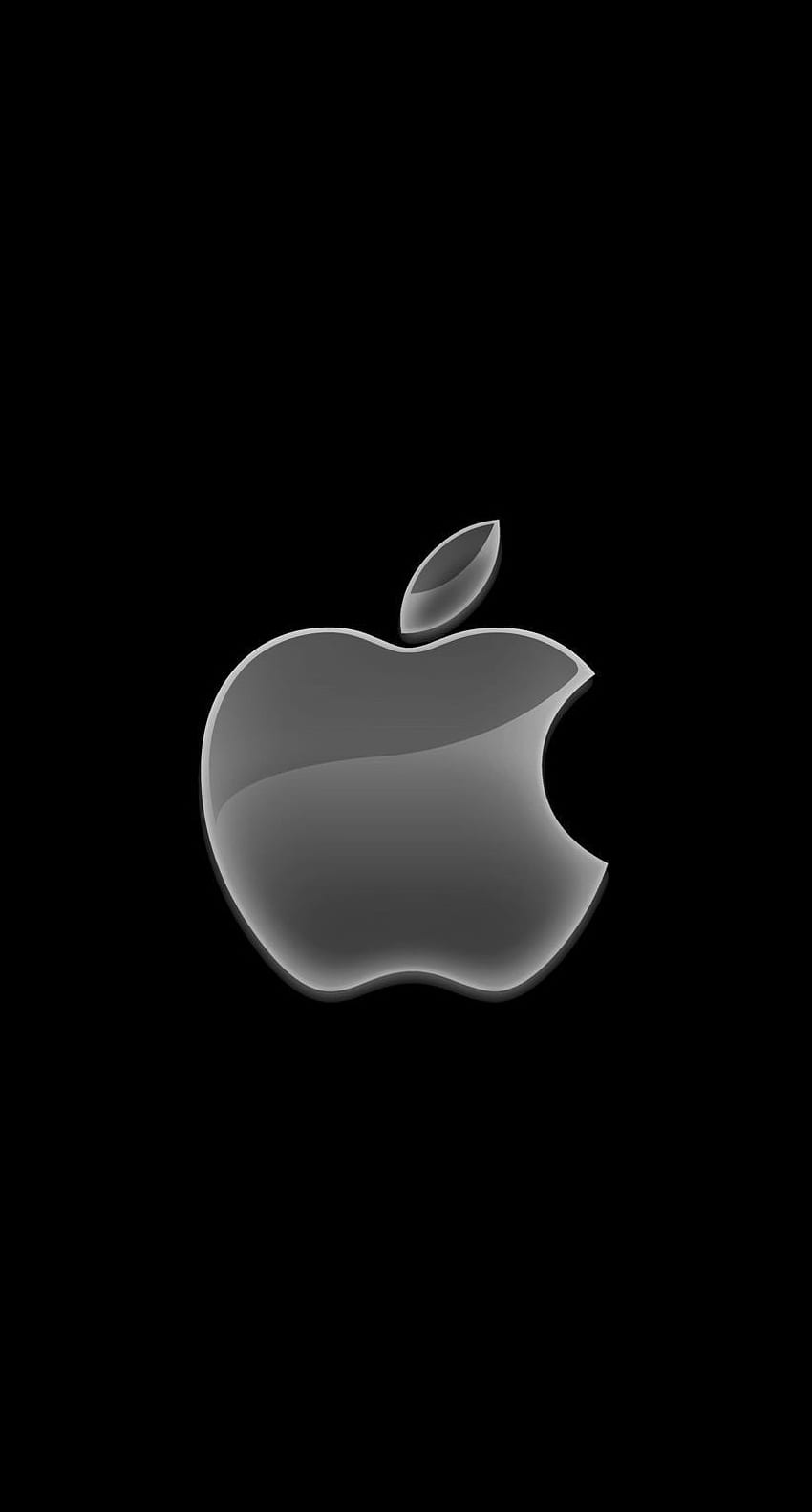 iPhone 6s / iPhone 6 през 2019 г. Лого на Apple, черно 6 HD тапет за телефон