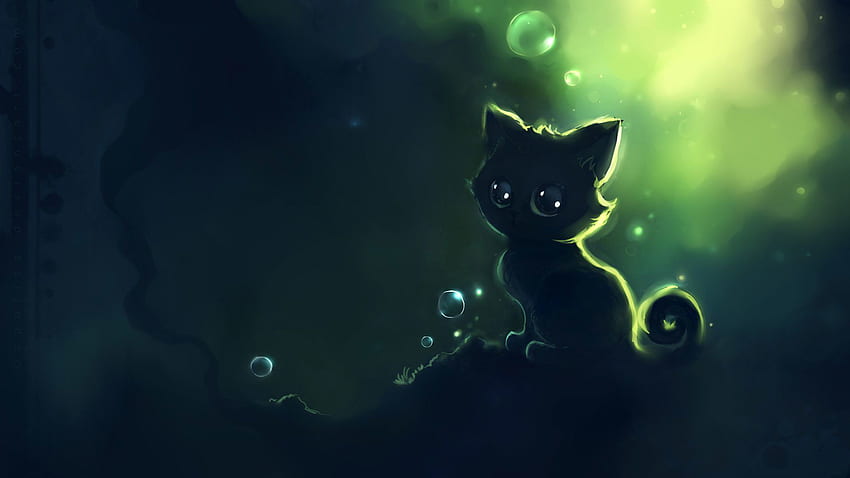 Gato animado -, de gato animado en murciélago, dibujos animados de gatos fondo de pantalla