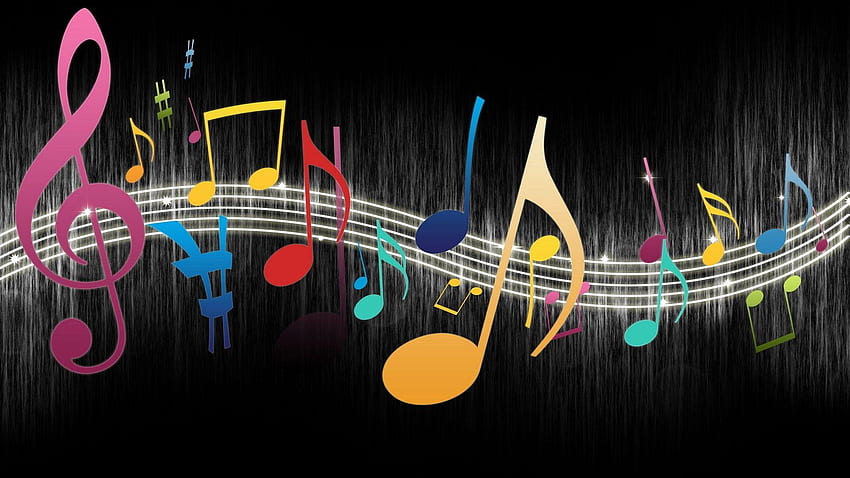 Музикална нота, музикален символ HD тапет