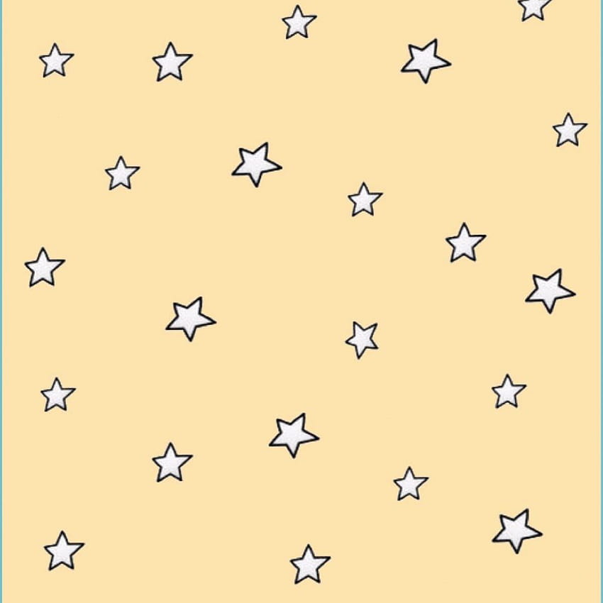 Minimalist stars with pastel yellow background Star - aesthetic yellow  background HD phone wallpaper | Pxfuel