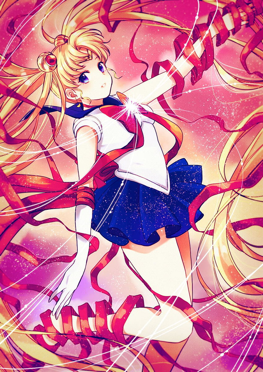 美少女戦士セーラームーン (キャラクター) - 月野うさぎ - モバイル - Zerochan Anime Board, Sailor Moon Art HD電話の壁紙