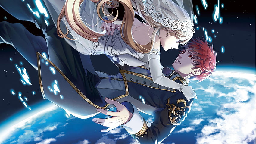 Angel and demon, manga, anime, couple, love, HD wallpaper
