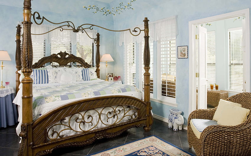 Bedroom, design, interior, house HD wallpaper
