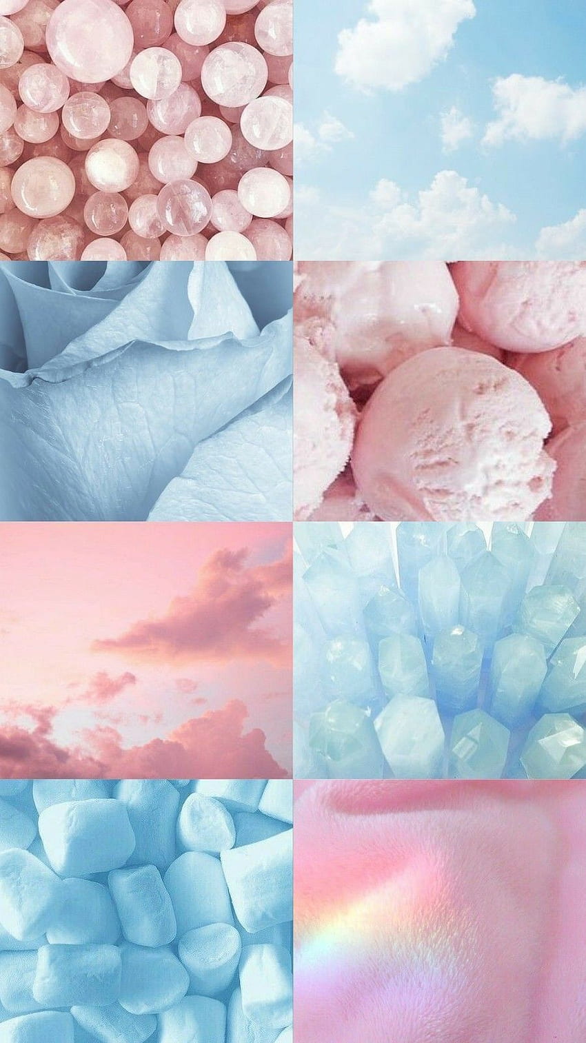 Download Pastel Pink And Blue Beach Android Wallpaper  Wallpaperscom