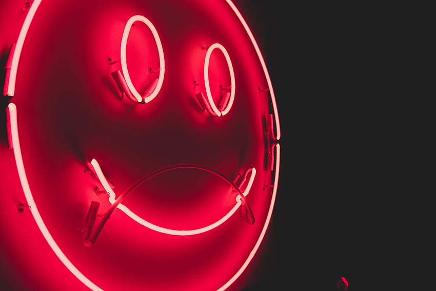 Neon, Smile, Glow, Emoticon, Smiley HD wallpaper