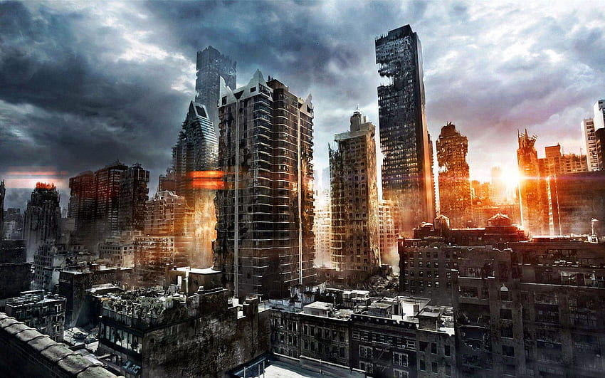 Destroyed City - Apocalypse City HD wallpaper