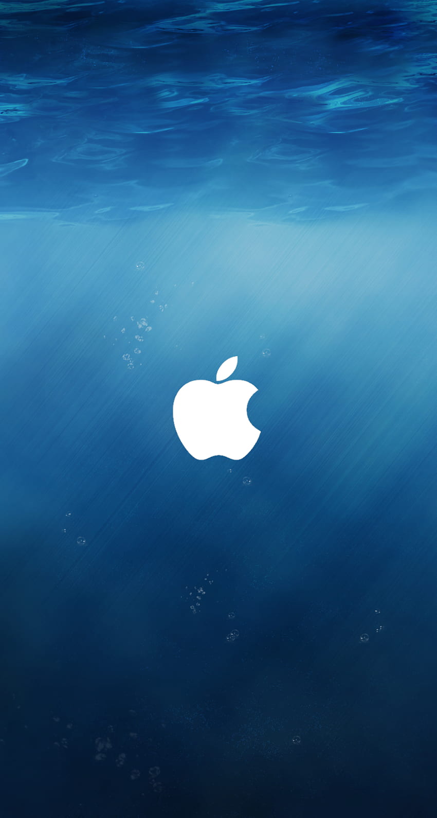 Logotipo subacuático de Apple iOS X iPhone 5 . papel de pared fondo de pantalla del teléfono