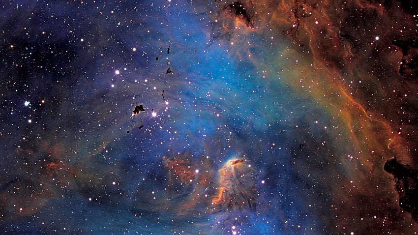 Space Universe Galaxy Nebulae Stars In Blue Purple, Real Universe HD wallpaper