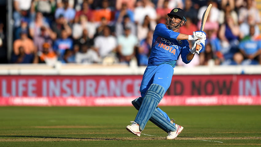 MS Dhoni Batting in Cricket World Cup 2019 ., MS Dhoni India HD wallpaper