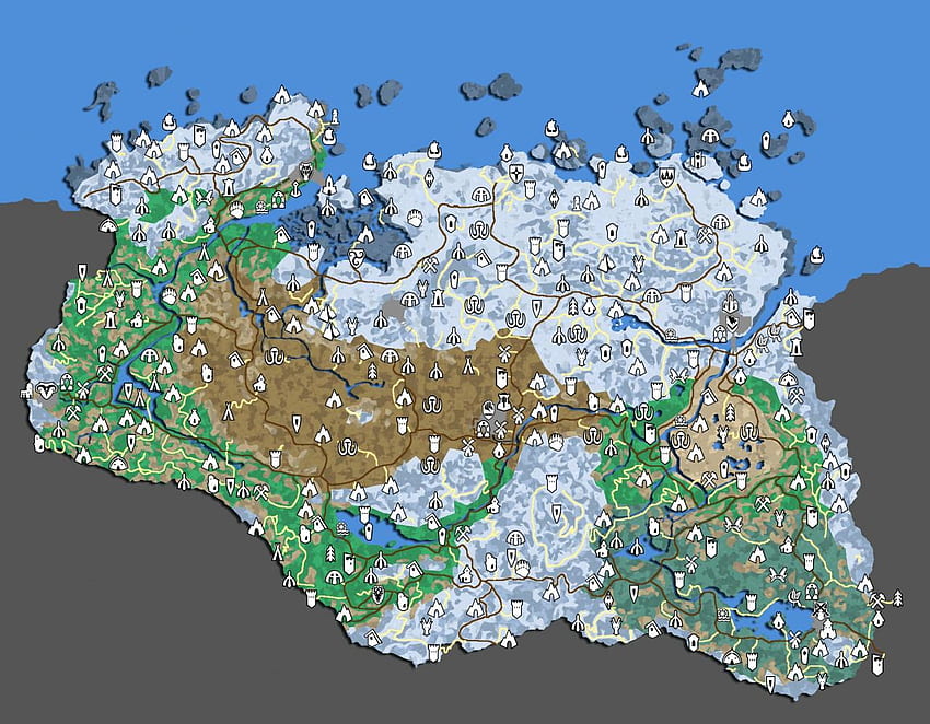 s​k​y​r​i​m​ m​a​p​ w​i​t​h​ a​l​l​ l​o​c​a​t​i​o​n​s - Wyniki ZoneAlarm, Mapa Skyrim Tapeta HD