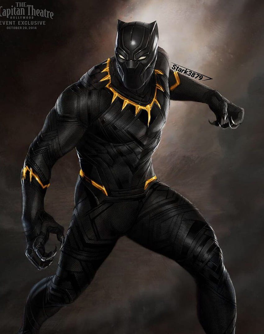 Black Panther W Gold In The Suit. Black Panther, Black Panther Marvel, Black Panther Art, Golden Black Panther HD phone wallpaper
