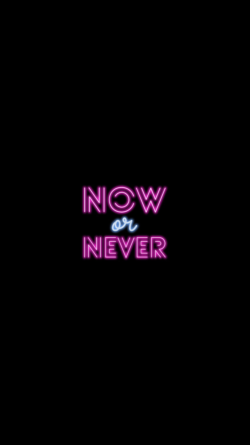 NOW OR NEVER, sky, magenta HD phone wallpaper