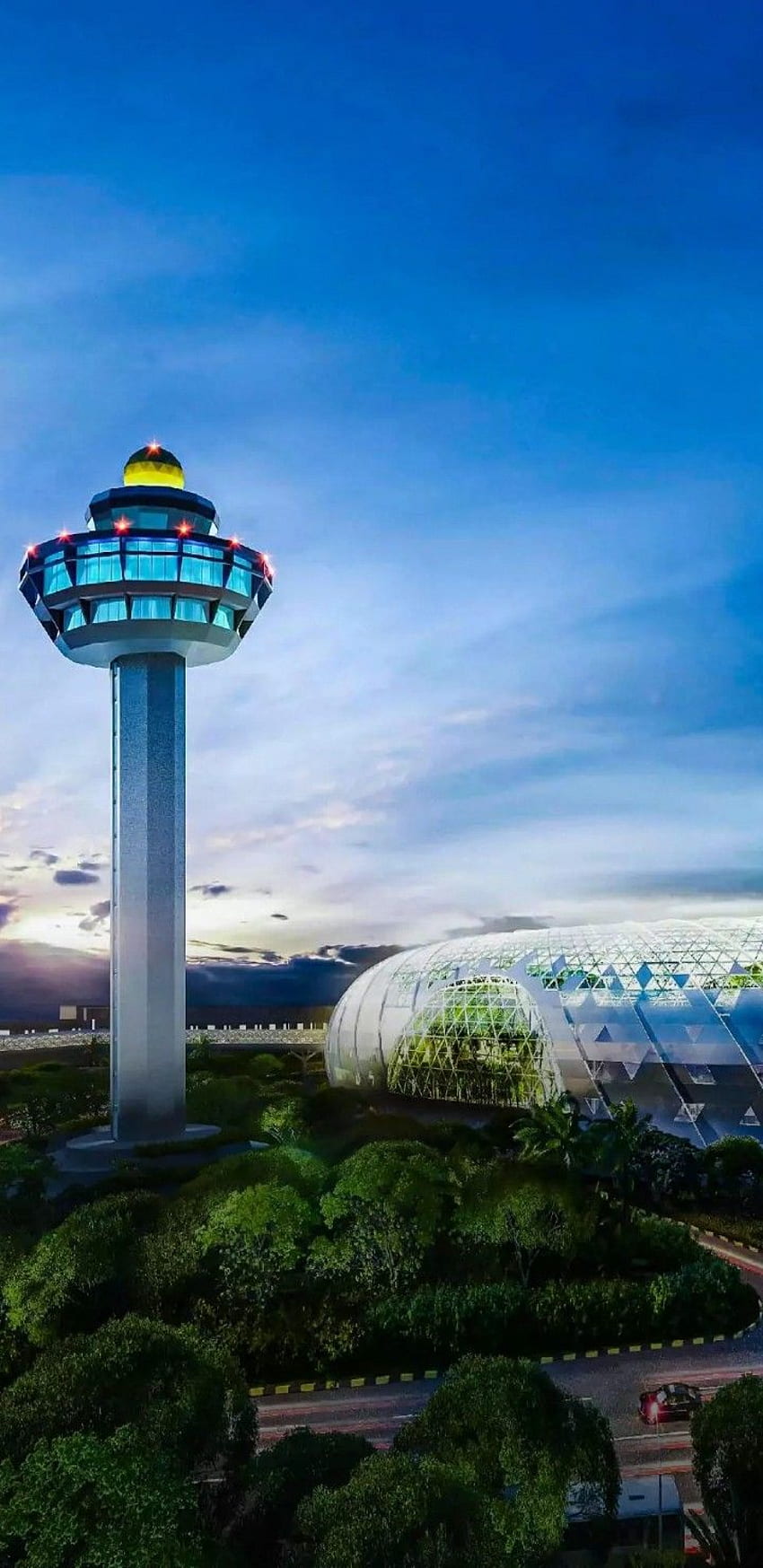 . Singapur Changi Havalimanı, Manzara, Gezilecek Yerler HD telefon duvar kağıdı