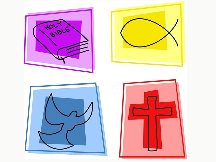 Christian Symbols, Christian Art HD wallpaper