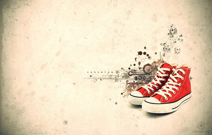 Regenbogen-Converse-Schuhe, roter Converse HD-Hintergrundbild