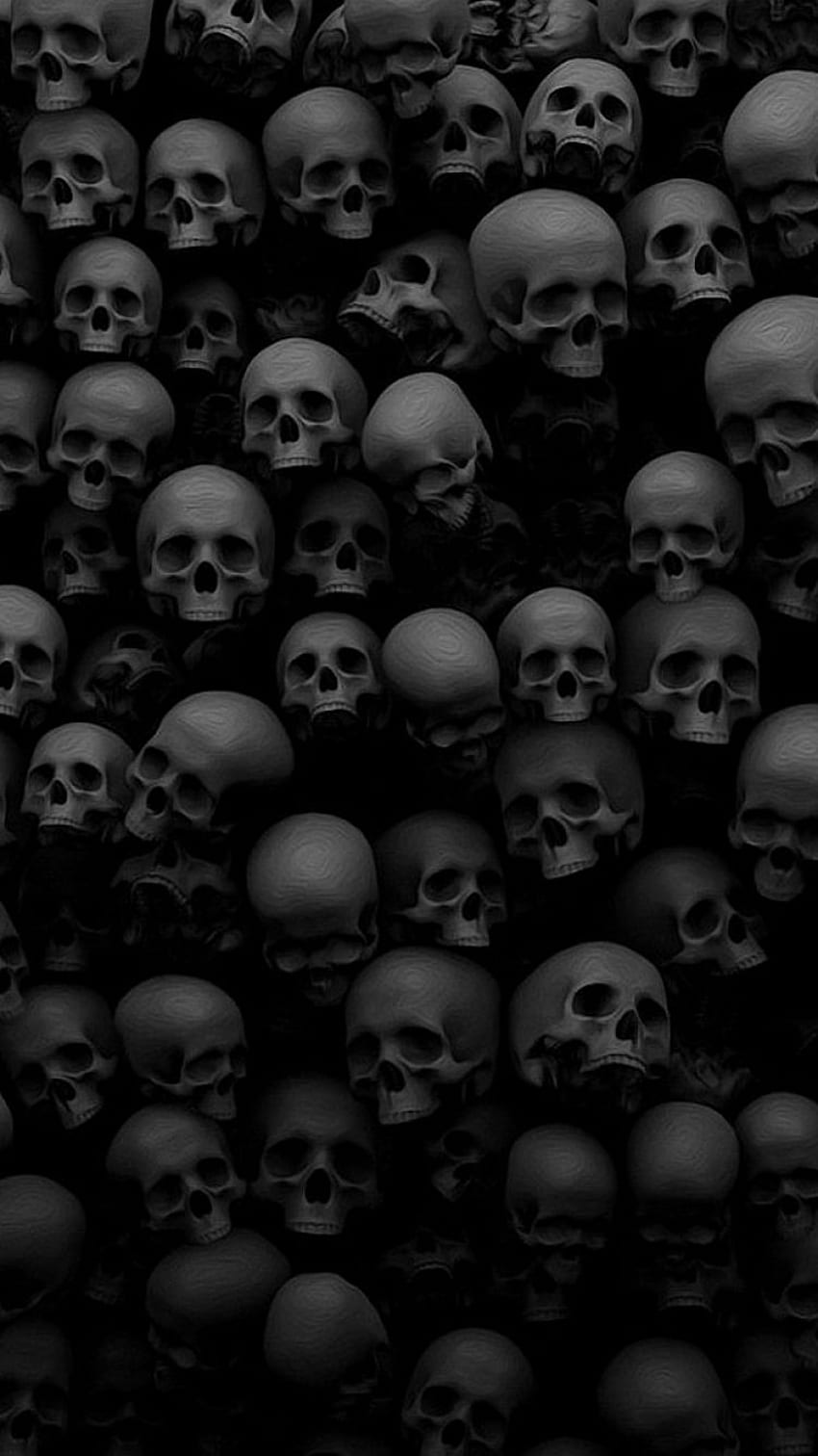 Dark Skull (), Black Skull HD phone wallpaper