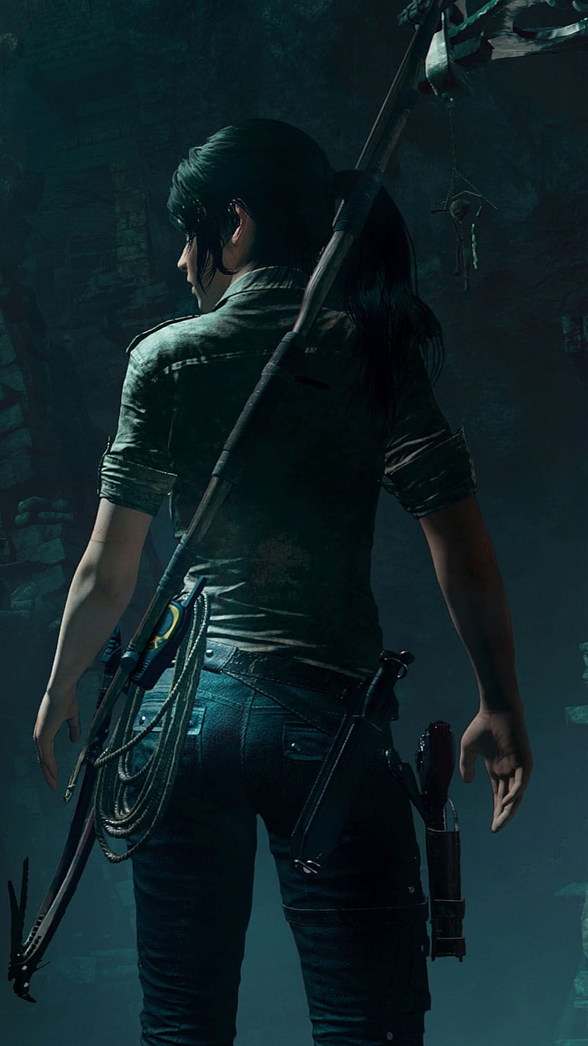 Лара Крофт през 2020 г. Игра Tomb Raider, Tomb Raider, Tomb Raider HD тапет за телефон